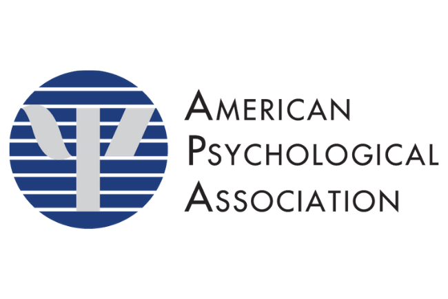 This image is rectangular. In the center right there is the text "AMERICAN PSYCHOLOGICAL ASSOCIATION" & on the left, there is the logo.